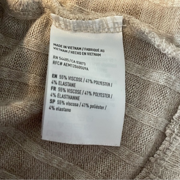 American Eagle Outfitters AEO First Essentials Tan Ribbed Tank Top - Picture 4 of 5